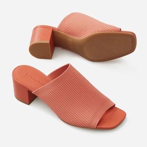Everlane ReKnit Mule Glove Block Heels Sandals